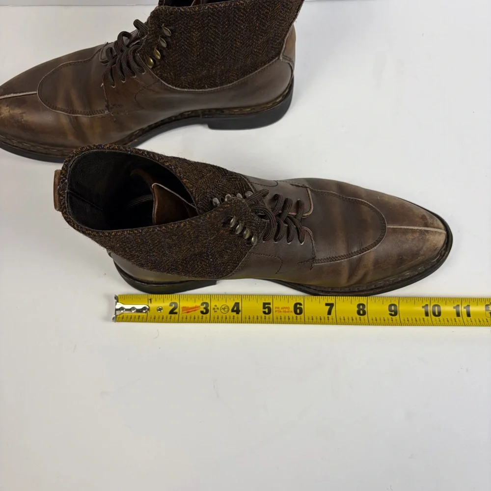 Heschung Ginkgo Brown Leather Split Toe Dress Boots Men's US 7 / UK 5.5 / EU 40 - Picture 16 of 16